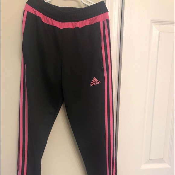 adidas Pants - pink and black adidas sweatpants adidas Pants - pink and black adidas sweatpants